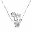 گردنبند نقره زنانه طرح مار بولگاری (Serpenti) – عیار 925