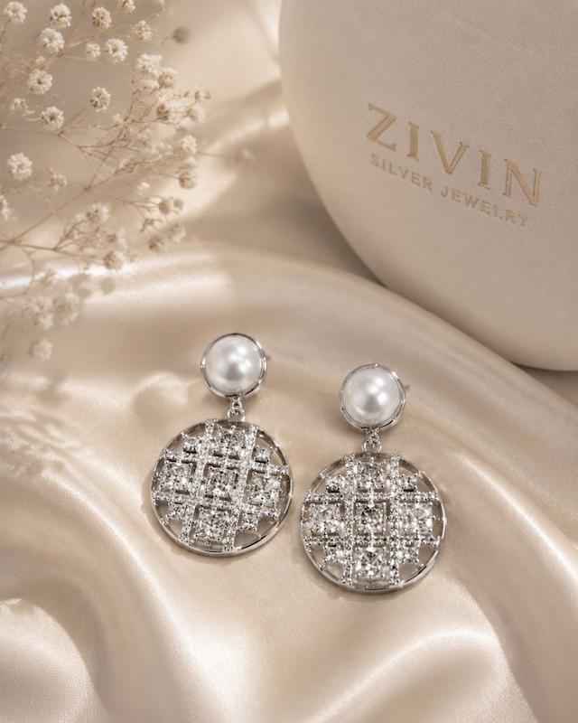 گوشواره نقره زنانه،گوشواره موزانایت