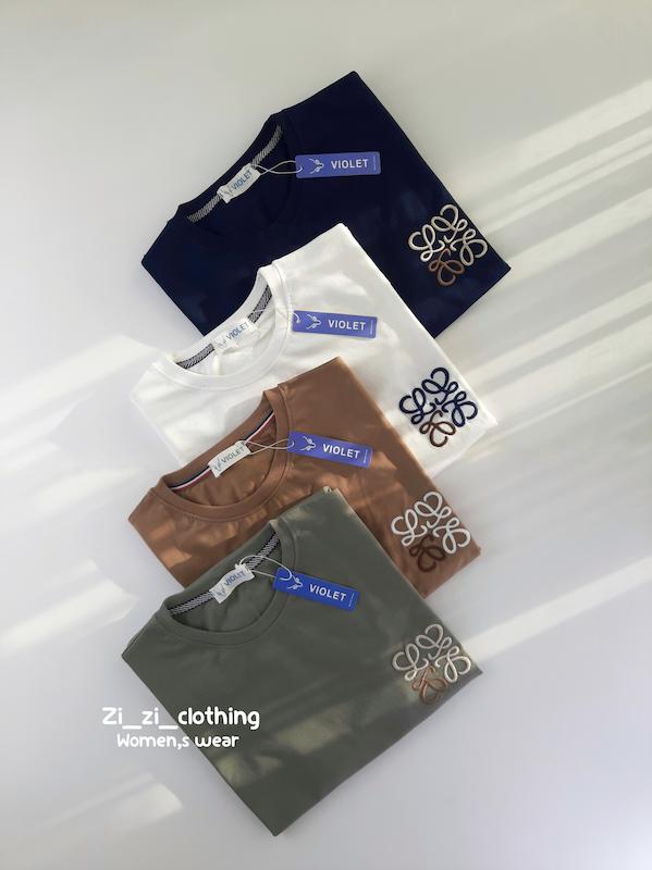 تیشرت  لانگ گلدوزی leowe