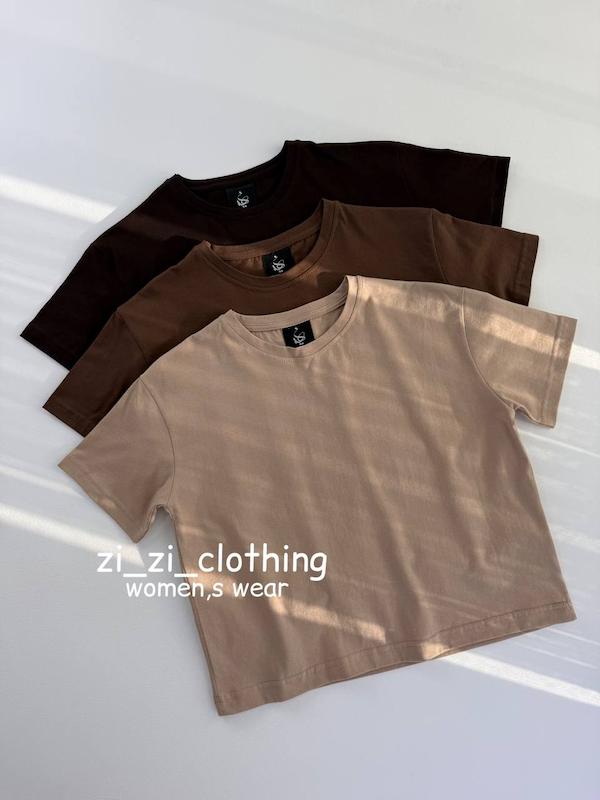 تیشرت کراپ ساده دخترانه