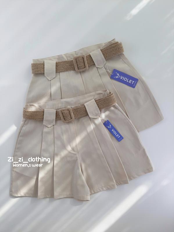 شلوارک دوپل کتان 