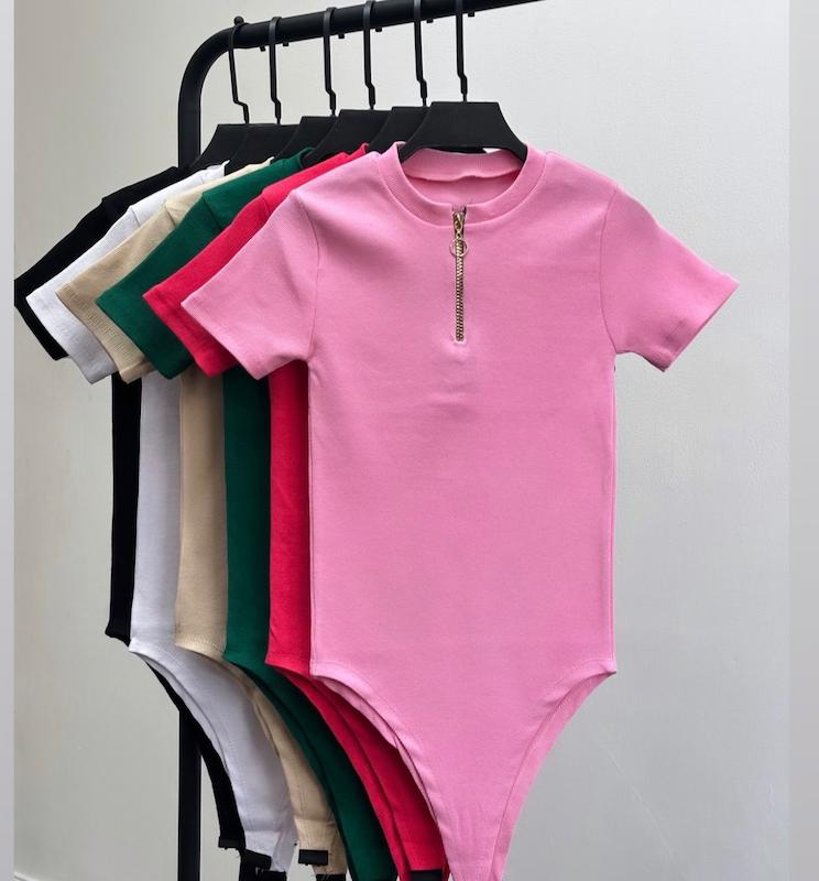 بادی تیشرتی نیم زیپ 