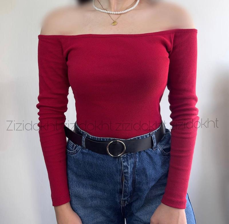 بلوز یقه دلبری Mia