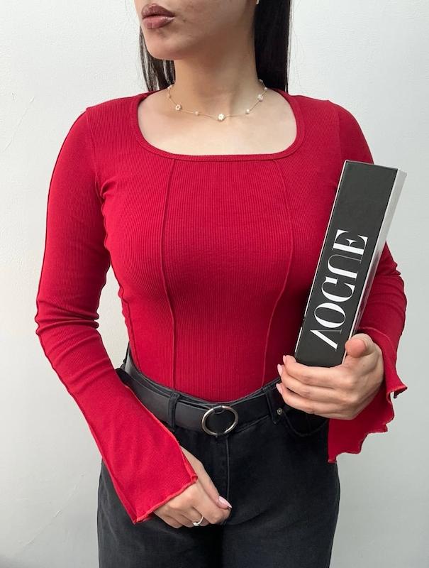 کراپ آستین کلوش 