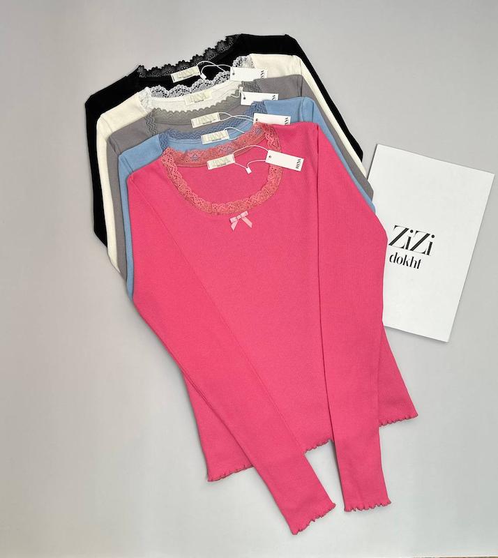 بلوز یقه گیپوری ژور