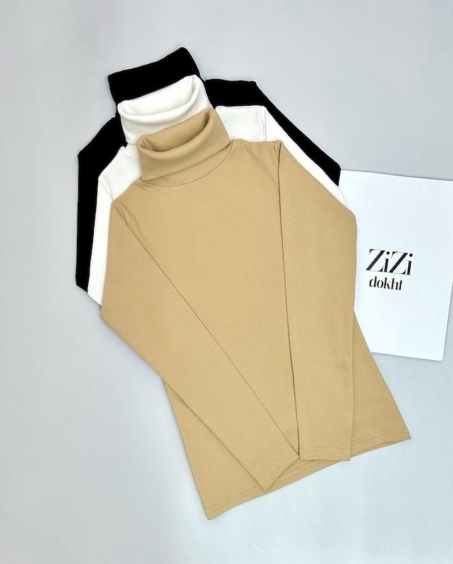 بلوز یقه اسکی ساده