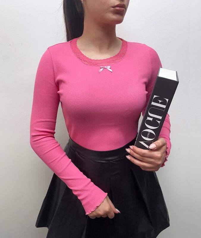 بلوز یقه گیپوری ژور