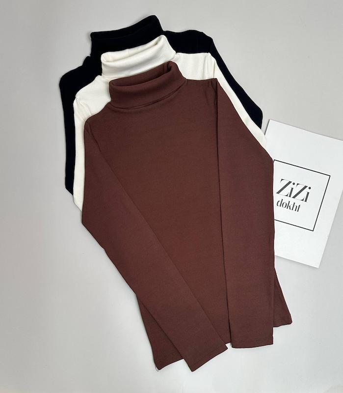 بلوز یقه اسکی  ساده