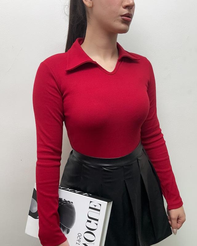 بلوز یقه شکاری