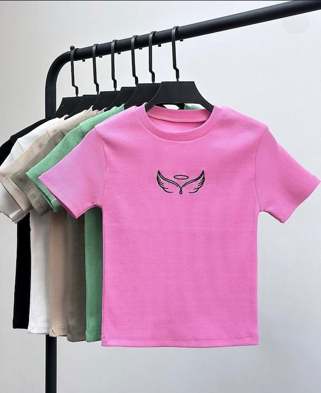کراپ تیشرت گلدوزی فرشته 