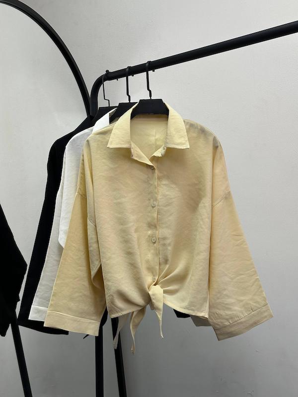 شومیز گره ای سیلک