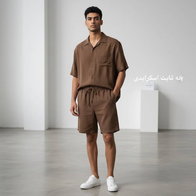 شلوارک مردانه لینن