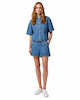 شلوارک جین گلدوزی شده