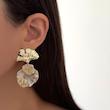 گوشواره آویز طرح صدف