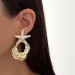 گوشواره ستاره و حلقه چکشی