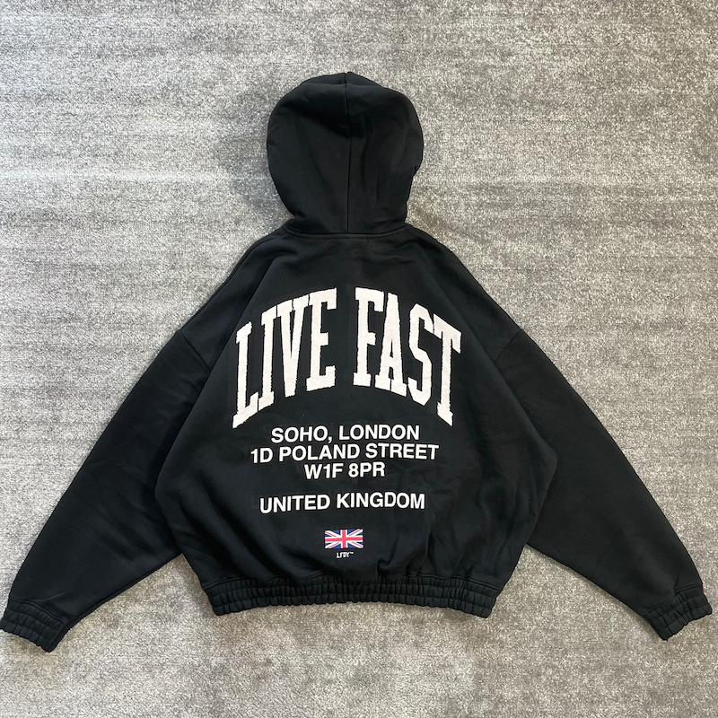 سویشرت مشکی LIVE FAST