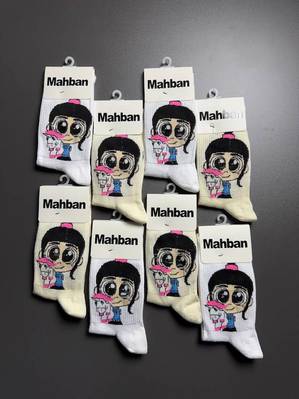 جوراب ساقدار طرح دختر شکلاتی 7034