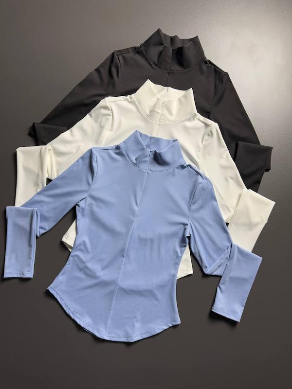 سویشرت اسلیم افکت نیم زیپ 6023