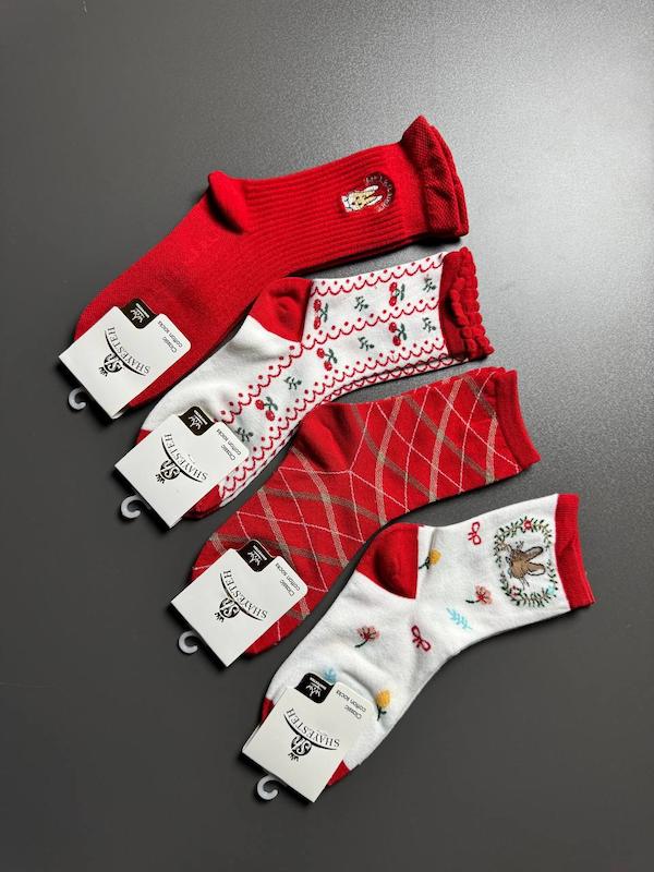 جوراب ساقدار طرح یلدایی