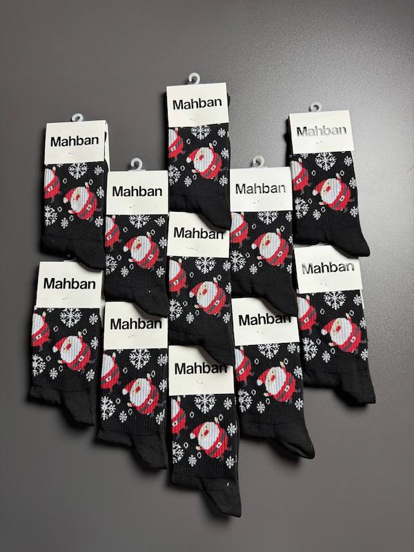 جوراب ساقدار طرح بابانوئل