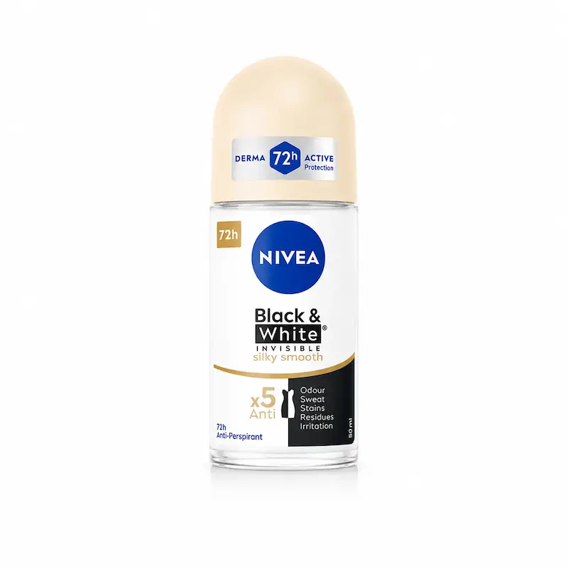 رول ضد تعریق نیوآ Black & White Invisible Silky Smooth 72h