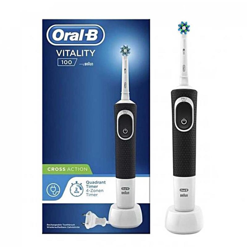 مسواک برقی اورال بی مدل Vitality 100 Cross Action مشکی
