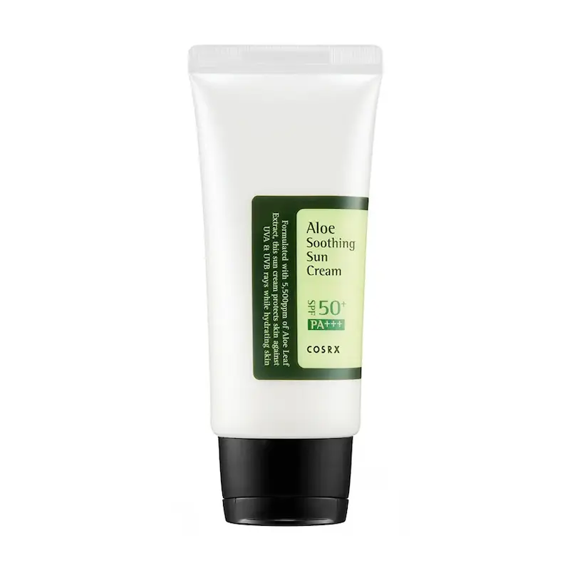 ضدآفتاب آبرسان و تسکین دهنده آلوئه ورا کوزارکس SPF+++50