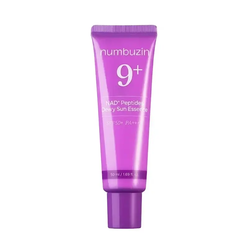 اسنس ضدآفتاب Spf 50+ ضد چروک و لیفتینگ کننده شماره 9 نامبوزین مدل NAD+Peptides Dewy Sun Essence