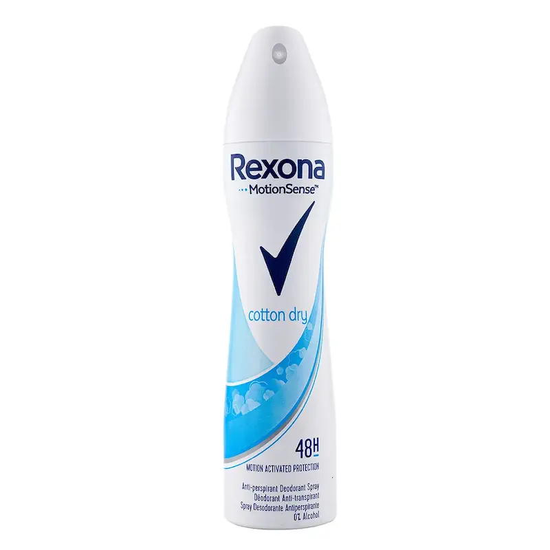  اسپری ضدتعریق زنانه 48 ساعته رکسونا مدل Cotton Dry
