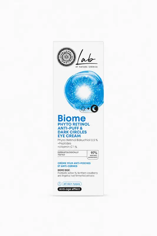 کرم دور چشم Lab Biome Phyto Retinol Anti-Puff & Dark Circles | Natura Siberica
