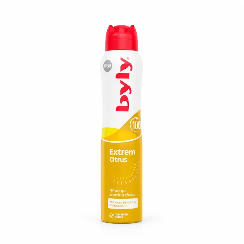 اسپری ضد تعریق Byly مدل Extrem Citrus با رایحه مرکبات 100 ساعته