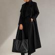 جزئیات یقه پالتو زنانه Noir