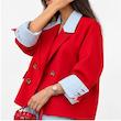 نمای سه رخ کت زنانه Rouge با طراحی دوبل