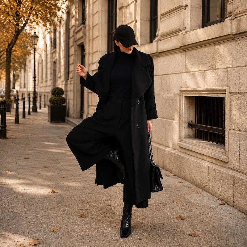 پالتو زنانه مشکی Noir
