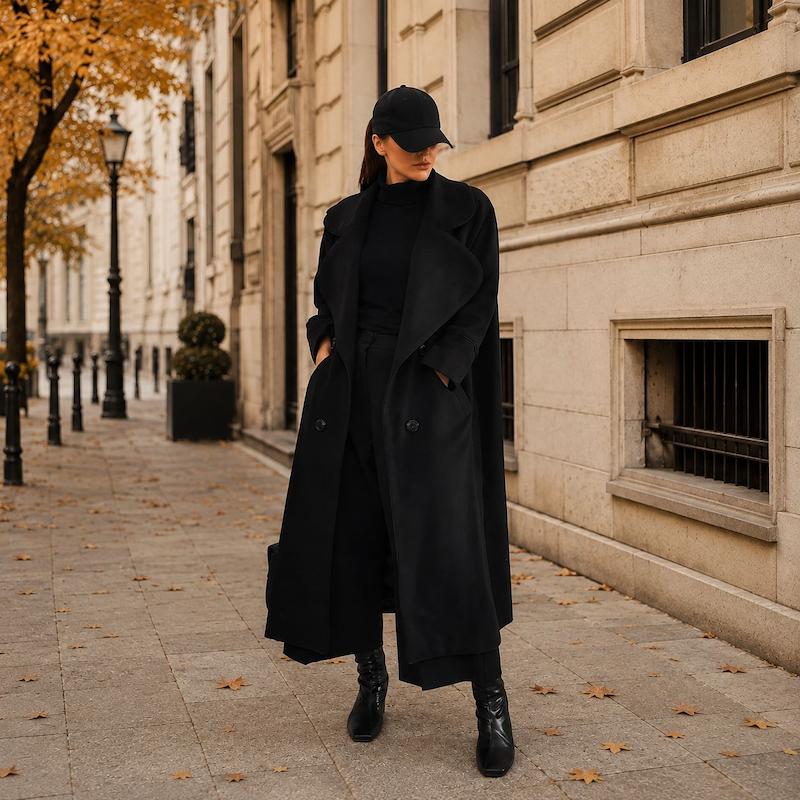 پالتو زنانه مشکی Noir