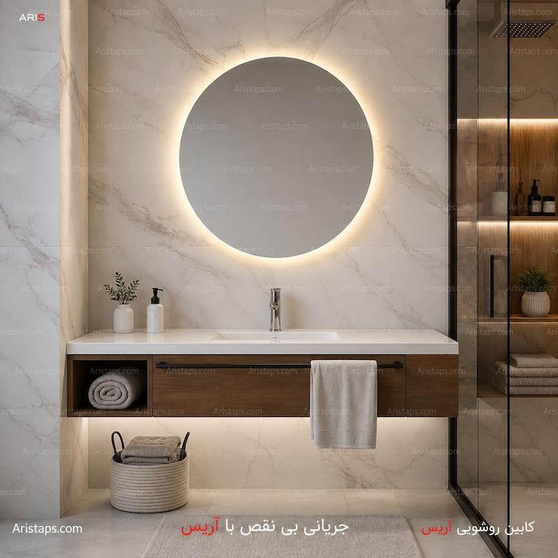 اینه لمسی آینه چراغدار اینه بک لایت اریس تپس