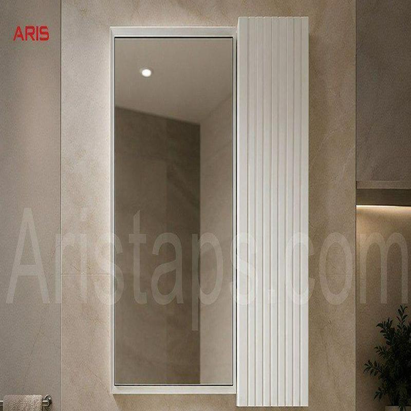 آینه باکس طبقه دار سفید Verto دارای آرام بند سایز 40*60