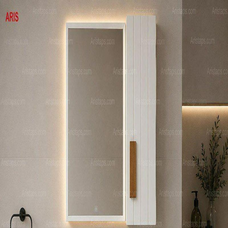 آینه باکس طبقه دار سفید Benefit دارای آرام بند سایز 40*60