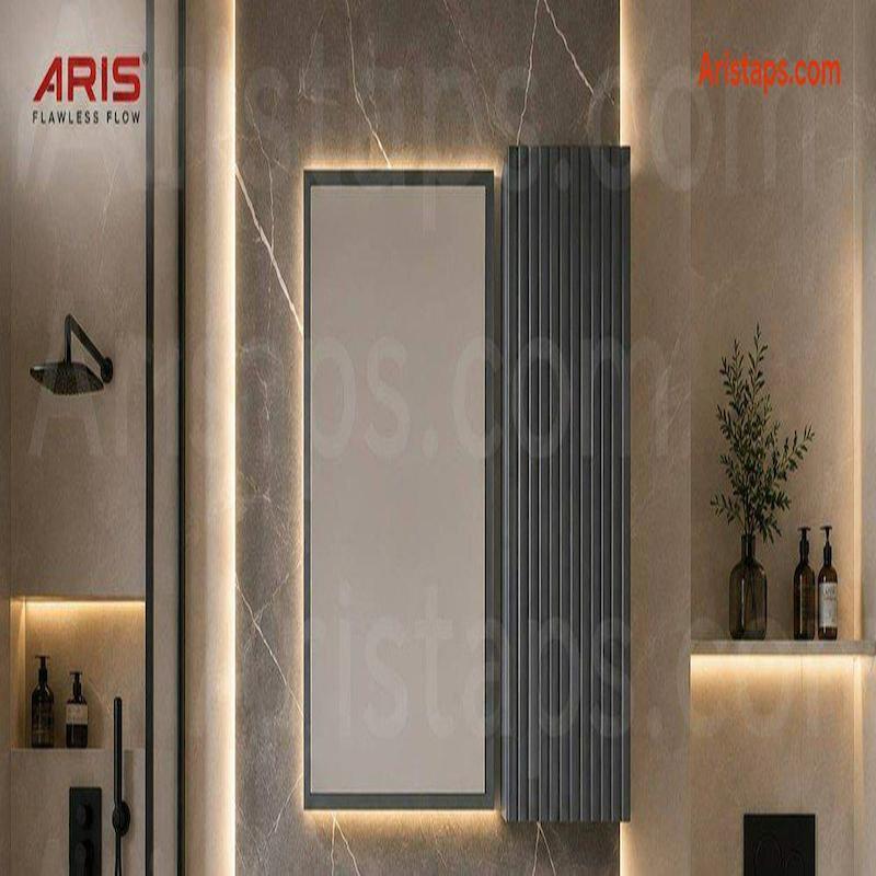 کنج حمام باکس چوبی طوسی