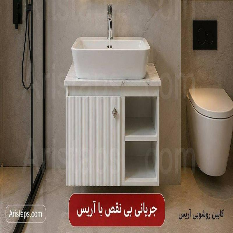 کابین روشویی سفید 40*60 ورق 16 میل