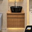 کابین روشویی چوبی 40*60 ورق 16 میل جک معکوس