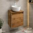 کابین روشویی چوبی 35*50 ورق 16 میل لولا استیل