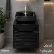 کابین روشویی ضد اب مشکی 40*60 ورق 16 میل