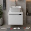 روشویی کابینتی سفید 40*60 ورق 16 میل ضدآب