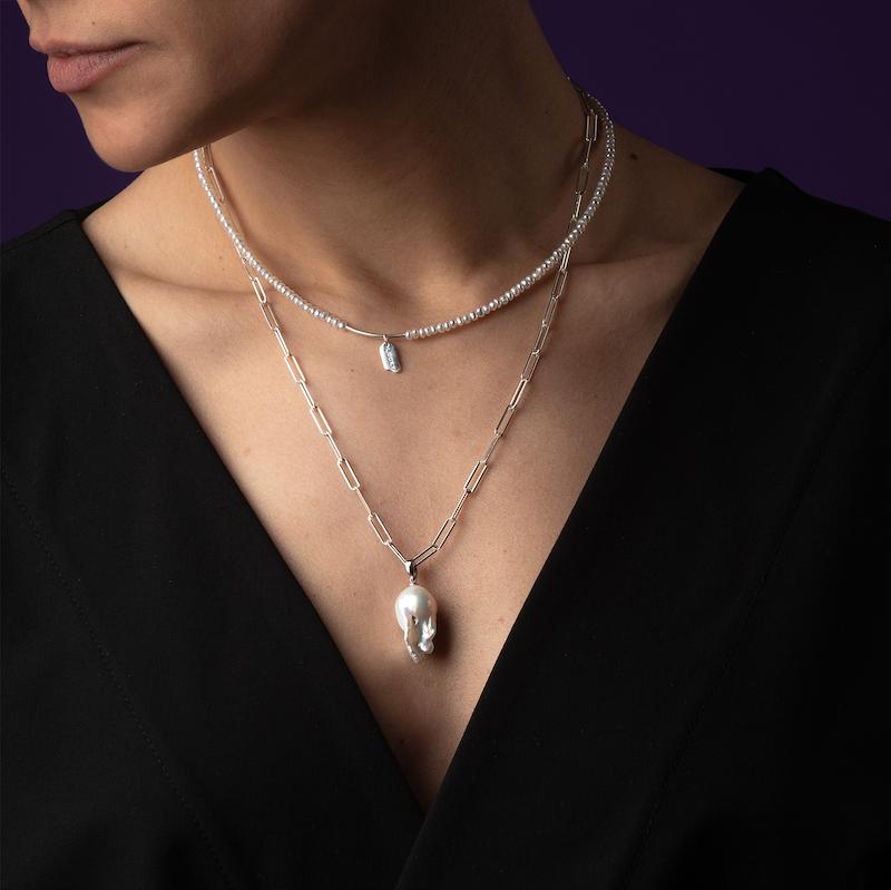 گردنبند لینک و آویز پری