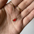 گردنبند قلب مینا - Enamel necklace 