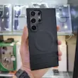 قاب گوشی سامسونگ Galaxy S25 Ultra مدل چرمی مگ سیف کد 01