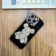 قاب گوشی اپل iphone 14 Pro مدل تدی نگین دار کد 01