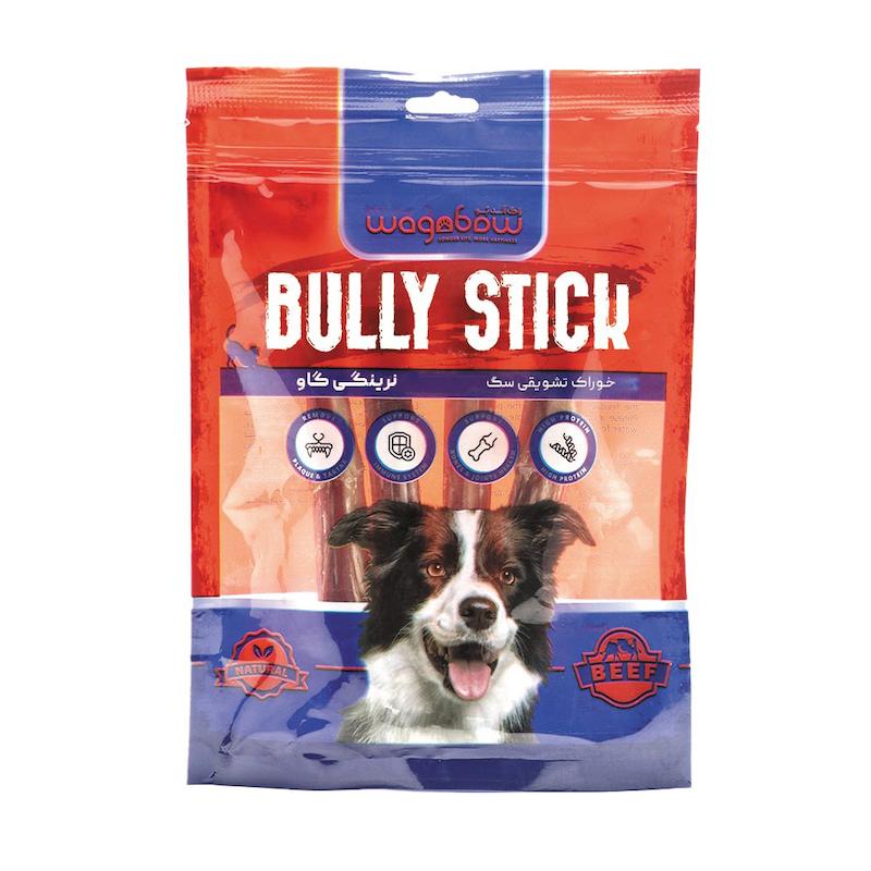 تشویقی سگ وگن بو مدل Bull Pizzle طعم گوشت گاو وزن 100 گرم