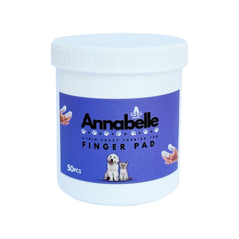 پد مرطوب حیوانات خانگی آنابل مدل چشم انگشتی بسته ۵۰ عددی